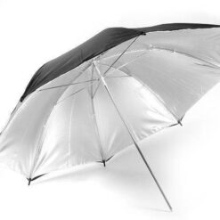 چتر مشکی-نقره ای 100 سانتیمتر