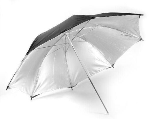 چتر مشکی-نقره ای 100 سانتیمتر