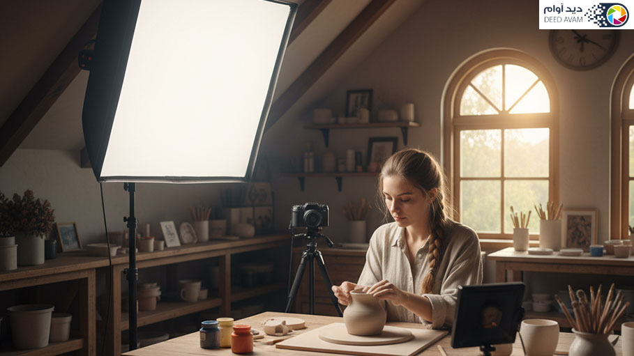 نقش تجهیزات نورپردازی برای تولید محتوا حرفهای